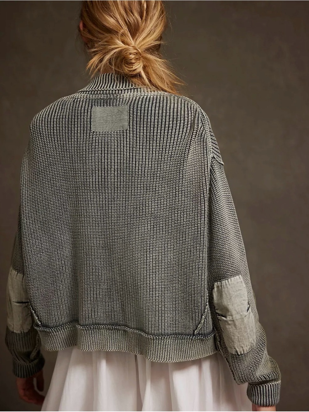 Free People We The Free Worn Thru Surplus Cardi